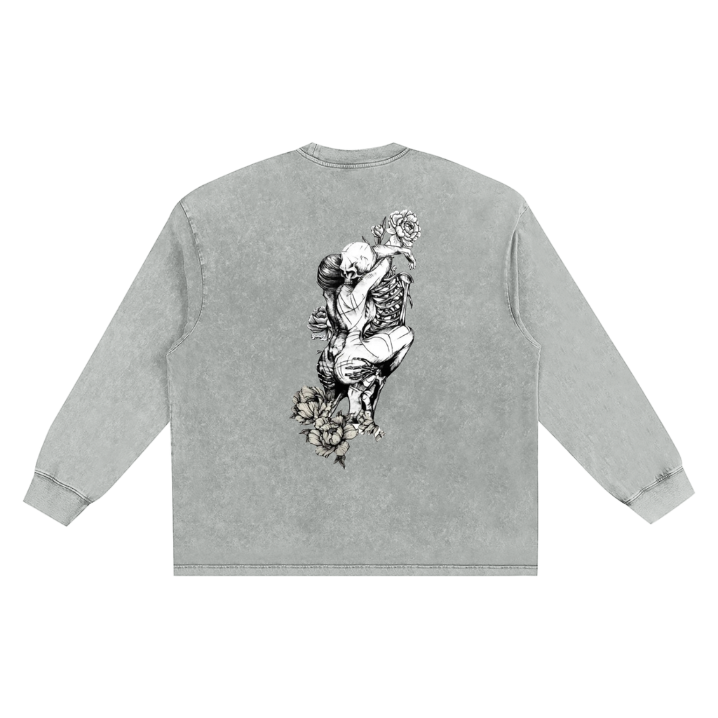 Snow Washed Frayed Edge T-Shirt