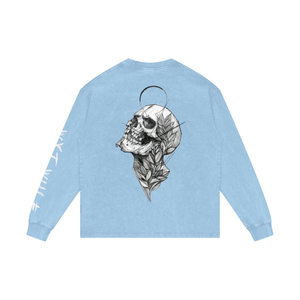 Acid Wash Oversize Long Sleeve T-Shirt