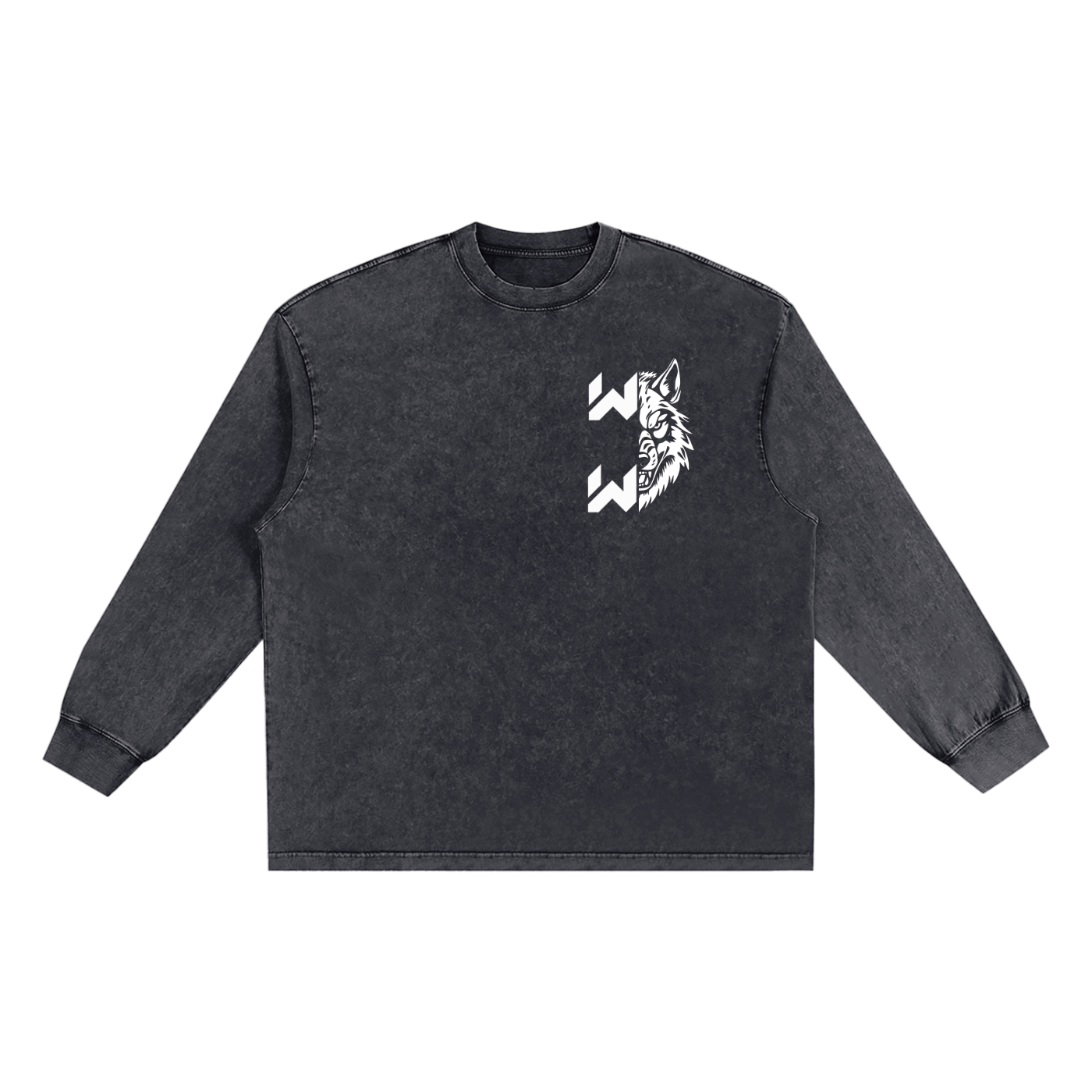 Snow Washed Frayed Edge T-Shirt