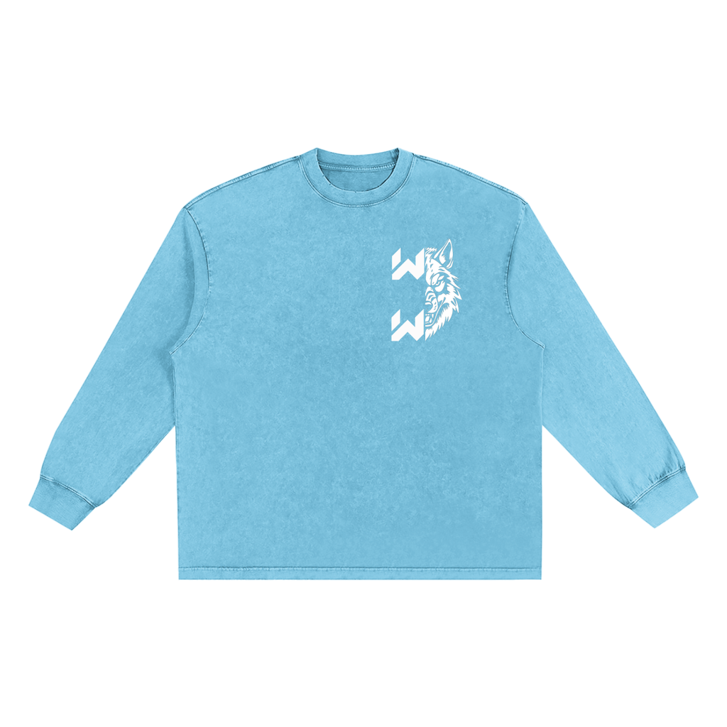 Snow Washed Frayed Edge T-Shirt