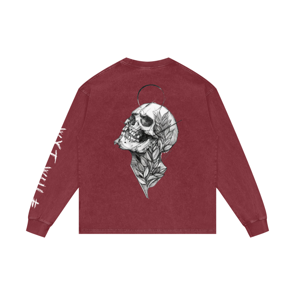 Acid Wash Oversize Long Sleeve T-Shirt